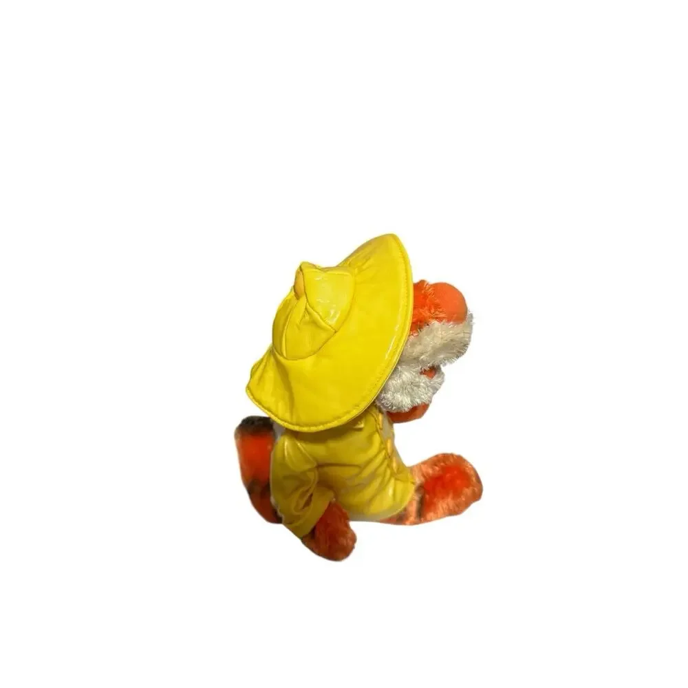 The Disney Store Winnie The Pooh Rainshop Tigger 10” Stuffed Plush Rain Coat